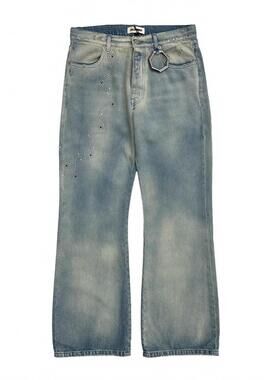 NEW ALCHEMIST men's western studs studio jeans in light indigo